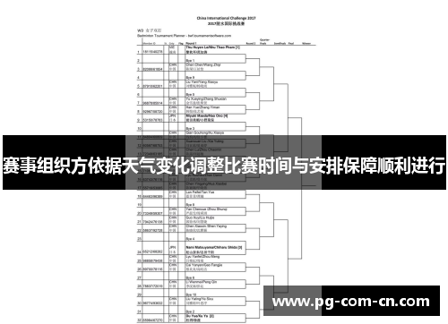 赛事组织方依据天气变化调整比赛时间与安排保障顺利进行